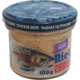 Риет лососевый с вялеными томатами "Лунское море" 100г
